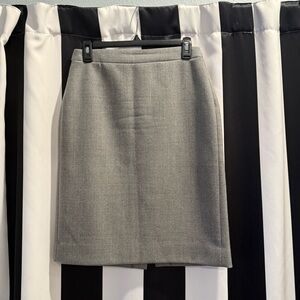 J. CREW • Number 2 - Wool Gray Pencil Skirt